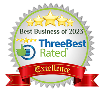 Three Best Rated™ Best Business of 2023 Excellence Badge